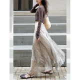 MQTIME  -  Women Skirts set Spring Autumn Solid Women Base Layer Long Sleeve T Shirt & Printed Skirt Set Casual Two Piece Set Outfit
