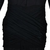 MQTIME  -  Sexy See Through Deep V-neck Women Jumpsuit Black Long Sleeve High Waist Jumpsuit Autumn Slim Elegant Party Clubwear
