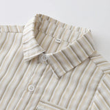 MQTIME  -  3Piece Sets Summer Baby Boy Clothes Korean Fashion Gentleman Tie Short Sleeve Tops+Shorts+Straps Boutique Kids Clothing B001