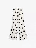 MQTIME  -  Sexy Polka Dot Women's Top Pants Sets Off Shoulder Backless Tube Top High Waist Straight Pant Female Suit Summer Lady Outfits