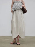  MQTIME  -  Summer Short Korean All Match Striped Print Slash Neck Spaghetti Strap Camis