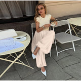 MQTIME  -  Casual Pink Oversized Bloomers Women Elastic Waist Hip Hop Wide Leg Pants Street Balloon Lace Up Jogger 2025 Summer New Casual