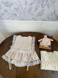 MQTIME  -  New Spring Toddlers Girls Printed Sets Lace Vest Ruffles Skirt Shorts 2pcs Korean Style Baby Kids Cute Outfits