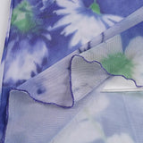 MQTIME  -  French Temperament Flower Print Gauze Patchwork Slim Mid-length Women's Skirts