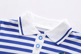 MQTIME  -  2Piece Summer Toddler Boy Outfits Korean Fashion Stripe Short Sleeve Cotton Baby Tops+Denim Overall Boutique Kids Clothing B071
