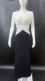  MQTIME  -  Women's New Fashion Strap Dress, Women's Slimming Splicing Long Dress, Evening Dress