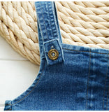 MQTIME  -  Children Kids Baby Boys Denim Pants Infants Girls Overalls Clothing Jumpsuits Jeans for 1-4 Years
