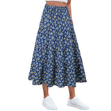MQTIME  -  Y2k Clothes Women Skirts Slim Bodycon Gothic Clothes New Elegant All-Match Woman Clothing Casual Floral Printed Ropa De Mujer