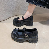 MQTIME  -  New Women Mary Jane Shoes Fashion Bow Platform Casual Shoes for Woman Exquisite Round Head Sneakers Designer Shoes Zapatos Mujer