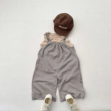  MQTIME  -  Autumn New Children Casual Overalls Cotton Boys Sling Trousers Fashion Kids Jumpsuit Baby Girls Striped Wide Leg Pants