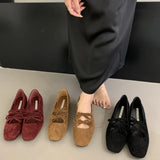 MQTIME  -  Autumn Women Square Toe Women Mary Jane Shoes Fashion Wedge Heel Ladies New Arrival Elegant Ballerinas Shoes Dress Pumps Mujer