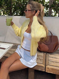 MQTIME  -  New Round Neck Long Sleeve Cardigan With Buttons Top Lightweight Warm For Fall Winter Women's Sweater Fashion Items Top Cardigan