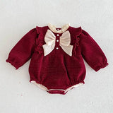 MQTIME  -  New Winter Toddler Baby Girl Thicken Warm Romper Long Sleeved Hooded Print Baby Jumpsuit Children Thicken Warm Clothes