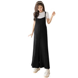Mqtime Maternity Clothings New Summer Overall Fashionable Loose Oversized Cropped Wide Leg Floor-Length Chiffon Pant for Pregnant Women