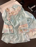 MQTIME  -   Spring Autumn Women Vintage Chinese-style Long-sleeve Pajamas Girls Student Homewear Women Soft  Loungewear Loose Robe Ladies