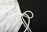 MQTIME  -  Sexy Dress Women Bandages Backless Full Sleeve Hollow Rivet Diagonal Collar Midnight Party Club Stretch Bodycon