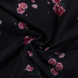 MQTIME  -  Fashion Floral Print Women's Mini Dress V Neck Puff Sleeve Elegant Patchwork Party Evening Gala Dress Female Dresses