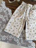 MQTIME  -  New Spring Toddlers Girls Printed Pants Korean Style Baby Kids Straight Wide Legs Trousers
