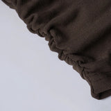 MQTIME  -  Y2K Grunge Solid Long Sleeve Fake Two T-shirts Vintage Fashion Beads Halter Pullover Tops 90s Women Basic Street T-shirt