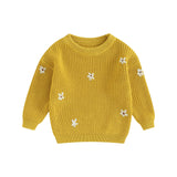 MQTIME  -  Winter Autumn New Baby Boys Girls Sweater Long Sleeve Cute Flower Knit Clothes Newborn Knitwear Pullover Top For Infant