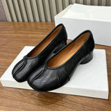 MQTIME  -  Spring Autumn Vintage Split Toe Tabi Women Ballet Flats Fashion Soft Walking Loafers Casual Gilrs Lazy Chic Shoes