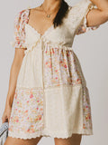 MQTIME  -  Elegant Lace Maternity Dress with Empire Waist and Flutter Sleeves for Special Occasions in Spring Summer