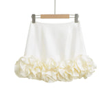 MQTIME  -  Women's Clothing 2025 Summer New Fashion Design Handmade Three-dimensional Flower Skirt