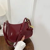 MQTIME  -  New Glossy Leather Cherry Pendant Versatile Sweet Phone Storage Women's Shoulder Bag