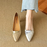 MQTIME  -  New Women Shoes Luxury Genuine Leather Pointed Tip High Heels for Woman Fashion Classic Casual Shoe Designer Shoes Zapatos Mujer