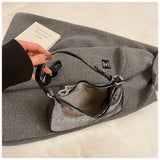  MQTIME  -  Shiny Stone Mini Handbag Crossbody Bag Shoulder Bags American Retro Big Wallet and Phone Storage Bag Woman Bags Purse