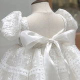 MQTIME  -  Baby Girl Dress Hollow Lace Princess Children Wedding Birthday Cotton Ball Gown Baby Baptism Party Dresses for Summer 1-5 Years