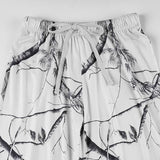  MQTIME  -  Vintage Streetwear Print High Waist All Match Loose Fashion Knitted Long Pants