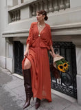 MQTIME  -  Summer Hot-Selling Pleated V-Neck Design-Sense Dress