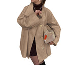 MQTIME  -  Retro Trench Coat 2025 Autumn Elegant and Fashionable Lapel Coat Long Women's Clothing