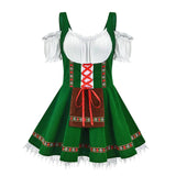 MQTIME  -  Fashion Germany Oktoberfest Beer Girl Festival Carnival Party Cosplay Costume Halloween Bavarian Beer Maid Fancy Dress