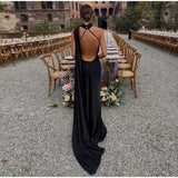 MQTIME  -  Elegant Satin Long Dresses Women Chic Fashion Solid Slim High Waits Female Robe With Ribbon Summer Lady Party Vestidos 2025 New