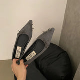 MQTIME  -  2025 Spring Butterfly-knot Women Flats Shoes Outdoor Comfort Shallow Loafer Female Soft Sole Grandma Shoes Zapatos De Mujer