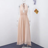 MQTIME  -  Elegant Party Dresses Lightweight Pastel Flowy Ruffle Feminine Women Dress Sexy Modest Trend Summer Vocation Beach Evening Gown