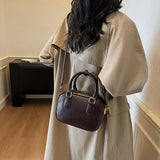 MQTIME  -  Retro Fashion Simple Japanese Style Large Capacity PU Storage Bag Crossbody Bags Shoulder Bag Tote Bags Women's Bag