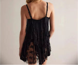 MQTIME  -  Women's Clothing 2025 Autumn New Style Pure Desire Splicing Sexy Irregular Lace Camisole Top