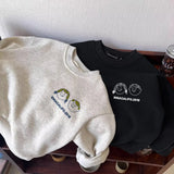 MQTIME  -  Kids Boys Sweatshirt New Winter Cartoon Printed Plus Fleece Toddler Girls Pullovers Round Neck Children Boys Sweatshirt