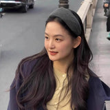 MQTIME  -  New Solid Widen Knitting Hairband For Women Sweet Outside Hair Ornament Headband Fashion Hair Hoops Hair Band Hair Accessories