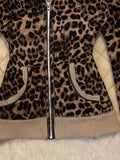  MQTIME  -  Streetwear Leopard Letter Printing Punk Jackets Women Y2k Aesthetic Furry Patchwork Hooded Coats Grunge Loose Vintage Jacket