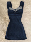 MQTIME  -  Y2K Summer New Sexy Sweet Chicly Women Dress Fashion Street Casual Basic Woman Dress Blue Slim Simple Sleeveless Dresses Female
