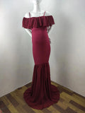 MQTIME  -  Mermaid Maternity Dresses For Photo Shoot Pregnant Women Pregnancy Dress Photography Props Sexy Off Shoulder Maxi Maternity Gown