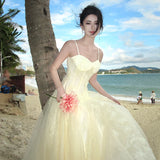 MQTIME  -  3D Butterfly Lace Skirt Heavy Industry High Grade Mesh Style Design Dress Vacation Beach Elegance Temperament Long Dress