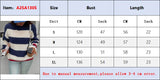 MQTIME  -  New Winter Clothes Woman Striped Crew Neck Pullover All Match Soft Warm Sweater Tops Korean Reviews Many Girls Clothes Hot Selle
