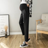 Mqtime Office Formal Maternity Pants Thin OL Elastic Waist Trousers Clothes For Pregnant Women Belly Business Wear Pregnancy Clothing