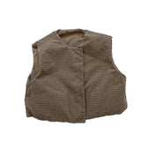 MQTIME  -  Solid Toddler Boys Vest Sleeless Round Neck Thicken Warm Kids Baby Girls Waistcoat New Winter Versatile Little Girls Cotton Vest