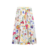 MQTIME  -  Beach Style Dress Sets Femme Floral Printing Crop Top Maxi Skirts Two Pieces Outfits Ethnic Camis Vestidos Boho Suits